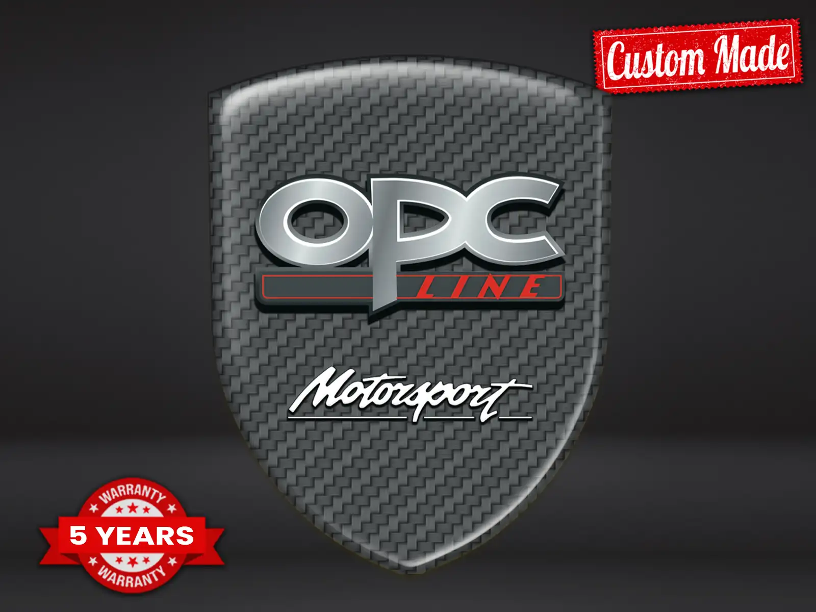 OPC Heckscheibenaufkleber Racing Luxus Anpassbar